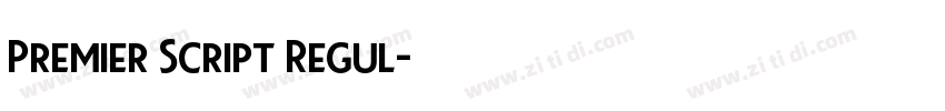 Premier Script Regul字体转换